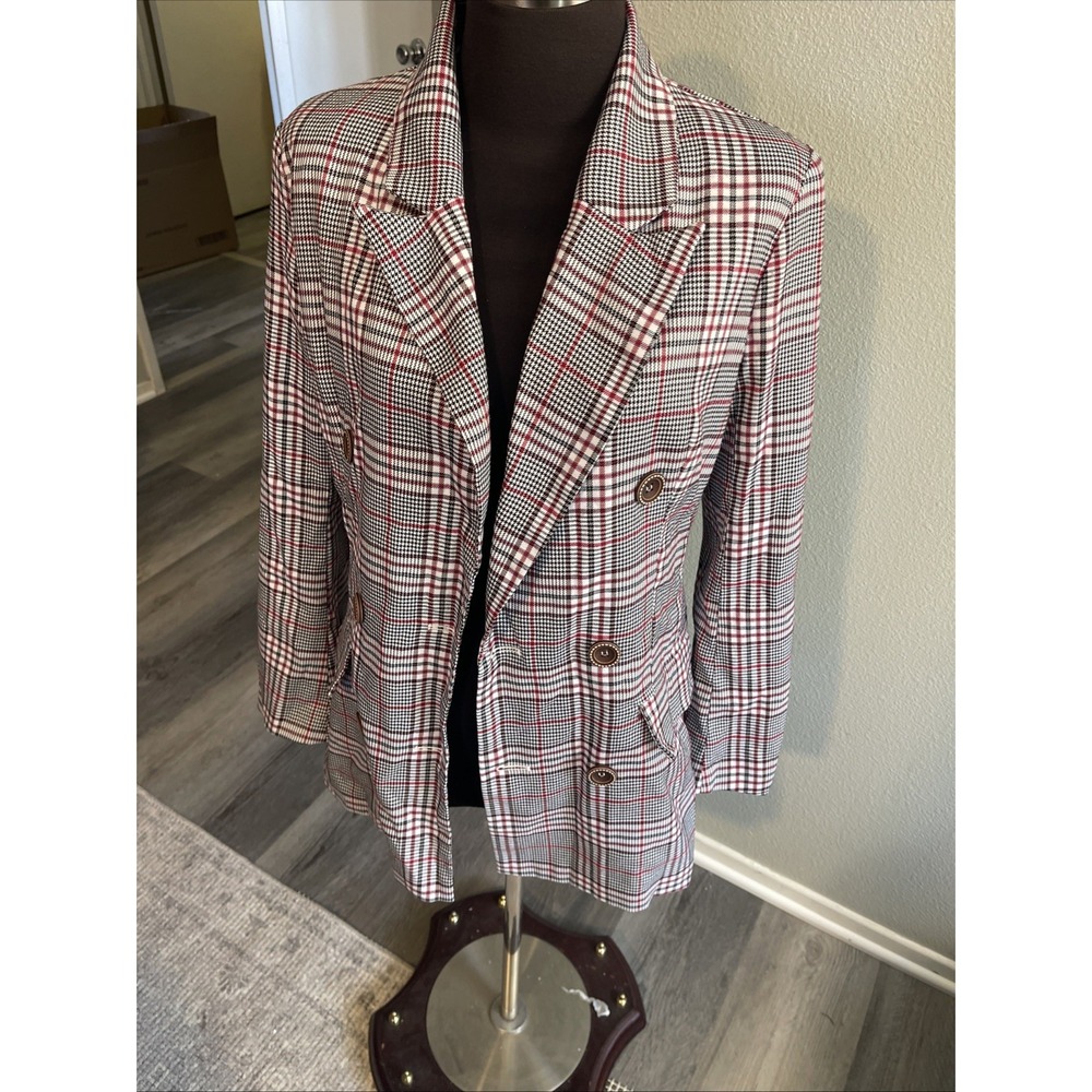 Rose Velvet Women Multi Color Blazer Size S